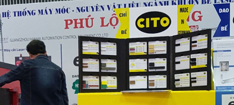 Präsentation der CITO-Produkte auf der PRINT & PACK 2017 in Vietnam
