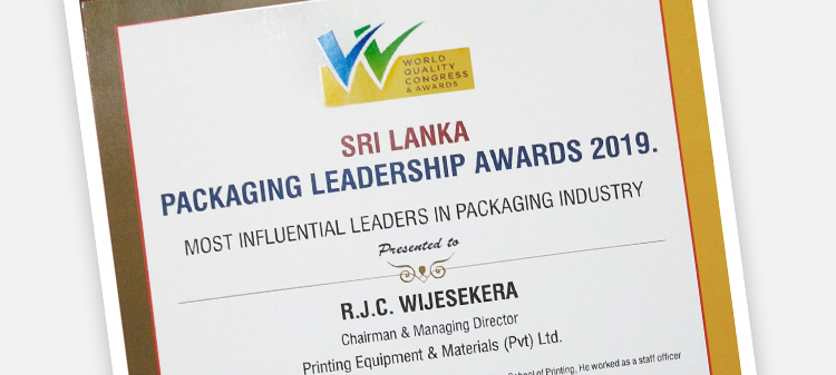 Sri Lanka Packaging Leadership Awards 2019! Srdečně blahopřejeme!