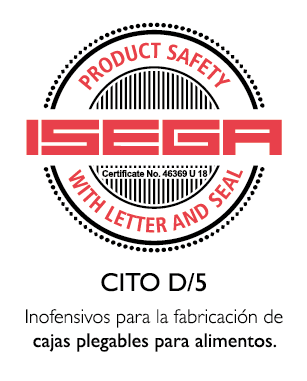 CITO D/5 certified for food packaging