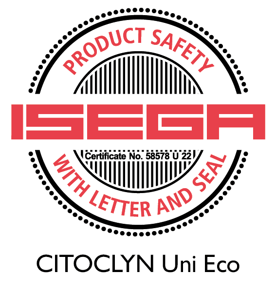 CITOCLYN Uni Eco certified for food packaging