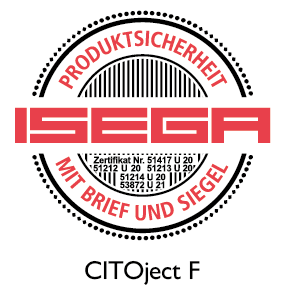 CITOject F zertifiziert für Lebensmittelverpackungen