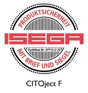 CITOject F certified für food packaging