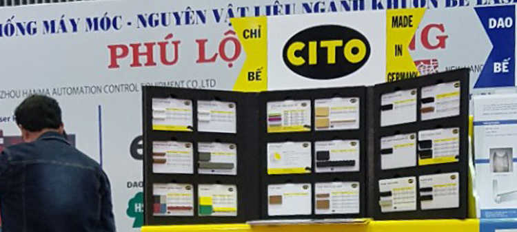 Présentation des produits CITO sur le salon PRINT & PACK 2017 au Vietnam